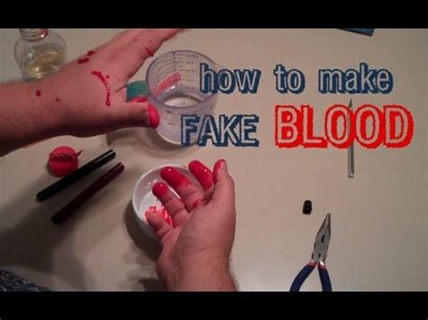 how to make washable fake blood for clothes|how to make stage blood.